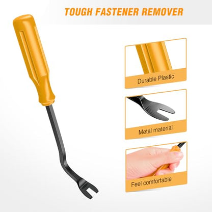 GOOACC 6PCS Auto Trim Removal Tool Kit No-Scratch - color: Yellow, size: 6PCS Trim Removal