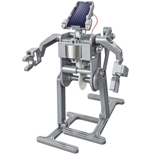 4M Green Science Solar Robot Kit, DIY Walking Robot STEM Toy for Kids 5+