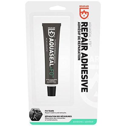 GEAR AID Aquaseal FD Flexible Durable Repair Adhesive for Fixing Tears and Holes in Waders, Wetsuits, PVC Inflatables, Vinyl and Outdoor Gear, Dries Clear, 0.75 oz, 1 Pack - style: .75 Oz