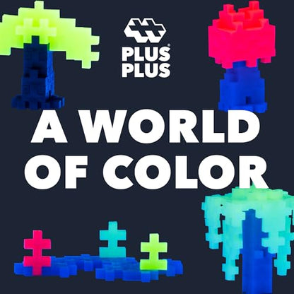 PLUS PLUS Glow in the Dark Mix Tube - Mini Interlocking Building Blocks Set - color: Glow in the Dark