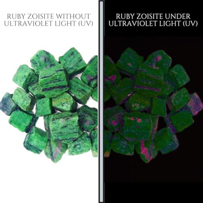 Crystals, Rocks, Jade, Crystals and Healing Stones, Witchcraft Supplies, Healing Crystals, Stones, Healing Stones, Rock Collection, Agate, Raw Stones (Ruby Zoisite, 2 Pcs) - color: Ruby Zoisite