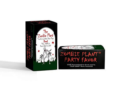 Zombie Plant Party Favors (2) with 2 Extra Zombie Plant Seed Packets to Grow Your own Zombie Plants Indoors!