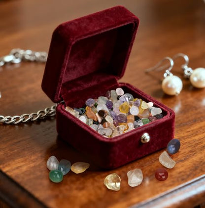 800Pcs+ (3lb) Gemstones and Crystals Set, 30 Kinds+ Crystals Bulk and Minerals Science Kit, Crystals and Healing Stones for Kids, Rocks for Tumbling, Crushed Stones - size: 0.2-0.5 Inch, 3 Pound