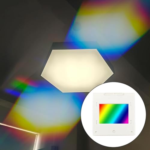 Optical Transmission Diffraction Grating For Physics Teaching, 2Mm Thick Spectrophotometer Sheet With 50X50mm Frame, PET Plastic For Spectrum Demonstration(1600lines/mm) - size: 1600lines/mm