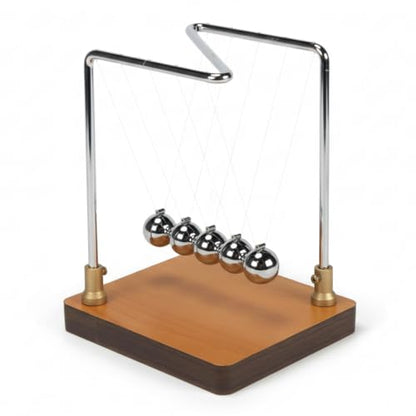 Newton's Cradle Physics Demonstrator, 5 Steel Balls