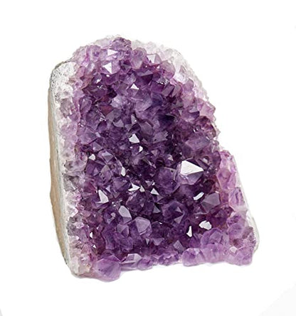 1.5 to 2 Lb Amethyst Crystal Geode From Uruguay – 4" to 6" Height, Natural Large Amethyst Cluster Rock – Crystals and Healing Stones by Samsari - style: 1.5 lb to 2 lb