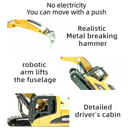 Die Cast 1:50 Scale All-Metal Demolition Machine Model - Highly Detailed Construction Toy, Perfect for Collectors and Display, Durable Alloy Material, Ideal Gift - style: Demolition Machine model