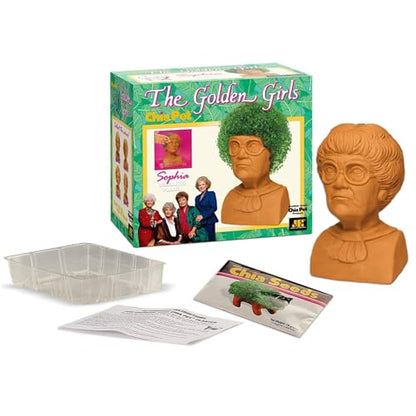 Chia Pet Golden Girls Sophia Terracotta Planter with Seed Pack - style: Golden Girls - Sophia