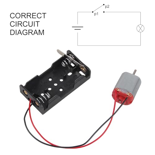 DC Motors Kit DIY Science Projects DC Motor Kit 3V-12V 25000RPM Mini Electric Hobby Motors with Plastic Gears, Battery Holder, Boat Rocker Switch, Shaft Propeller - color: B kit