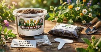 Sugar Maple Tree Grow Kit, Non-GMO Hand-Picked Seeds, All-in-One Starter Set with Nutrient-Rich Soil, Recyclable BPA-Free Planter, 100% Growth Guarantee, Made in USA (American Plum) - style: American Plum