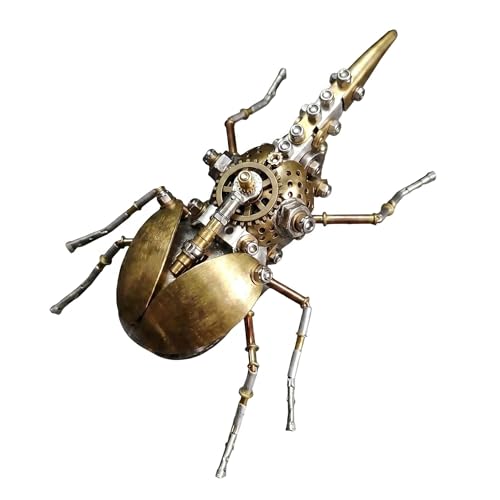 Steampunk Mechanical Rhinoceros Beetle Insect 3D Metal Puzzle Model Kits 160+ Parts 2-3 Hours Build Cool Desk Decor Christmas & Birthday Gift for Men Adults Father (Aristolochia) - style: Aristolochia