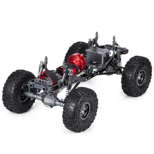 1/10 RC Crawler Metal Chassis Kit for Axial SCX10 II Rock Off Road Truck - color: Gray