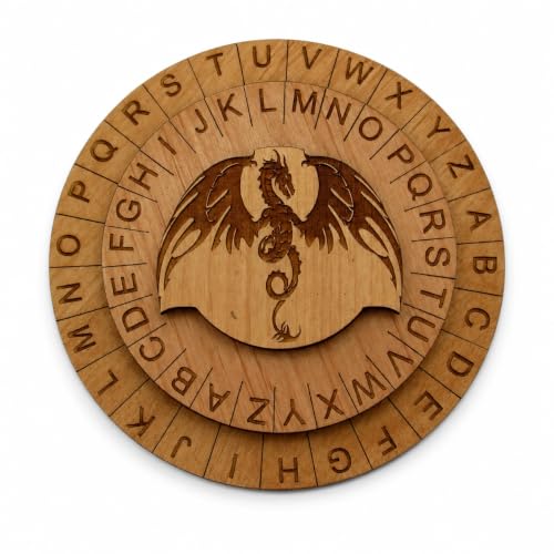 Dragon Cipher Wheel - Accessory for Table Top Gaming - size: Dragon Cypher