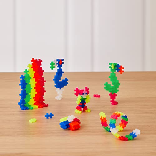 PLUS PLUS Neon Mix Tube - Mini Interlocking Building Blocks Set - color: Open Play Tube - Neon Color Mix