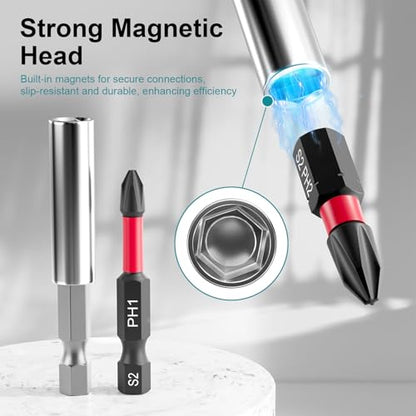 30Pcs Screwdriver Bit Set, S2 Steel Impact Bits - style: 30Pcs Screwdriver Bits Set