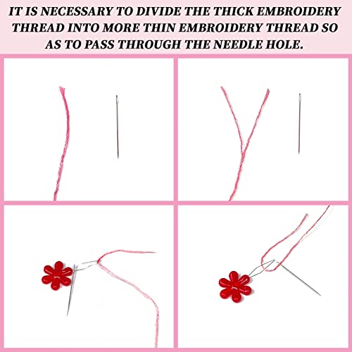 INFUNLY 4 Sets Embroidery Kit for Beginners with Butterfly and Whale Pattern DIY Embroidery Kit for Adults DIY Embroidery Set Cross Stitch Kit for Adults with Plastic Embroidery Hoops Threads Needles - color: Butterfly and Whale