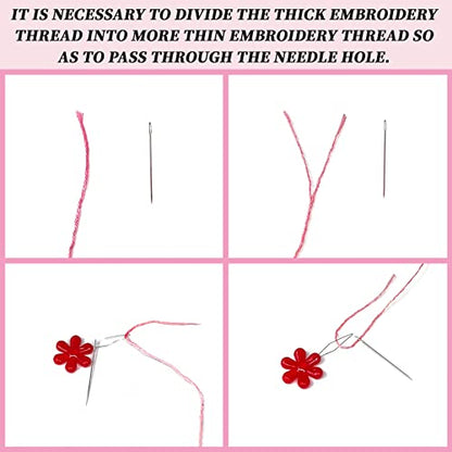 INFUNLY 4 Sets Embroidery Kit for Beginners with Butterfly and Whale Pattern DIY Embroidery Kit for Adults DIY Embroidery Set Cross Stitch Kit for Adults with Plastic Embroidery Hoops Threads Needles - color: Butterfly and Whale