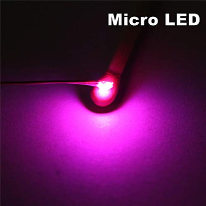 25pcs Pre-soldered Micro Litz Wired Leads Pink SMD Led 0603 + Muti-Resistor NEW - color: (7)Pink, size: 25pcs