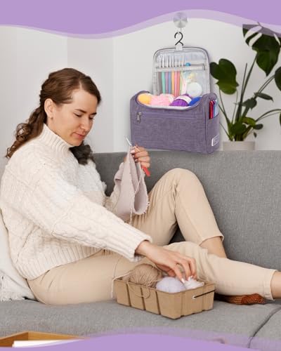 Aeelike Crochet Kit for Beginners Adults Kids, Complete Crochet Set, Purple - color: Purple