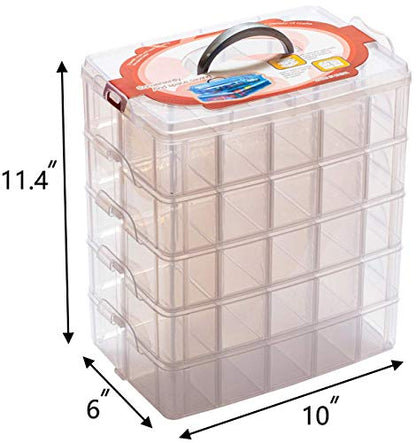 Sooyee 5 Layers Stackable Storage Container Clear - color: Clear, size: 5 Tier