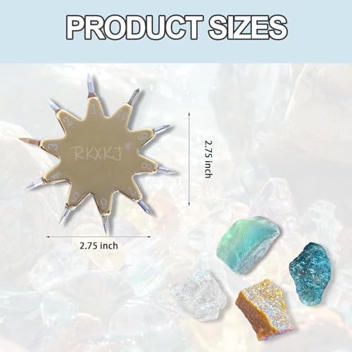 Mohs Hardness Picks, 1-10 Scale Tester Pen, Portable Hardness Pen, for Industrial & Gemstone Use - Mineral Identification Tool, for Jewelry, Rocks