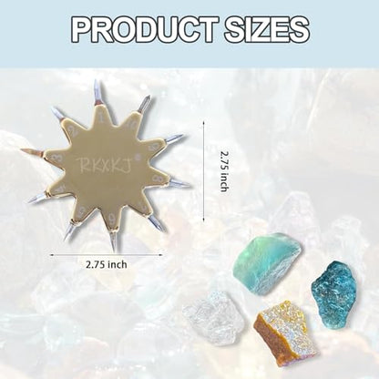 Mohs Hardness Picks, 1-10 Scale Tester Pen, Portable Hardness Pen, for Industrial & Gemstone Use - Mineral Identification Tool, for Jewelry, Rocks