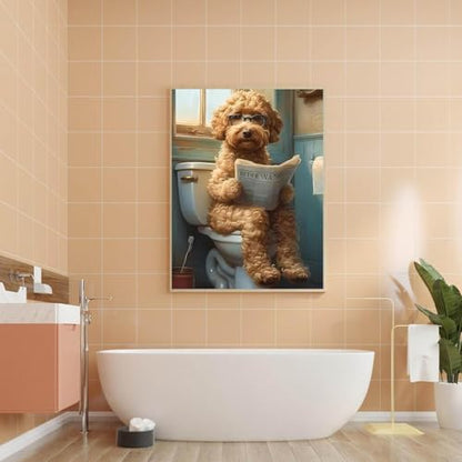 Diamond Art Kits for Adults,funny Dog Square Diamond Painting Kits 12x16in - color: DP02999