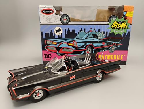 Polar Lights 1966 TV Batmobile Model Kit 1:25 Scale – SNAP Together, Pre-Painted Body, No Glue or Paint Needed