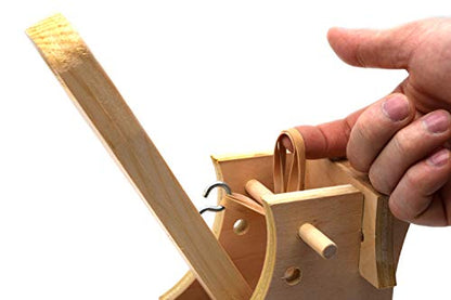 EISCO High Power Catapult Kit - Build Yourself - STEM Learning - Comes Explore Force, Acceleration, Hooke's Law & More - Garage Physics