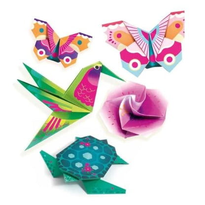 DJECO Origami Paper Craft Kit - Tropics (Level 3) - style: Tropics