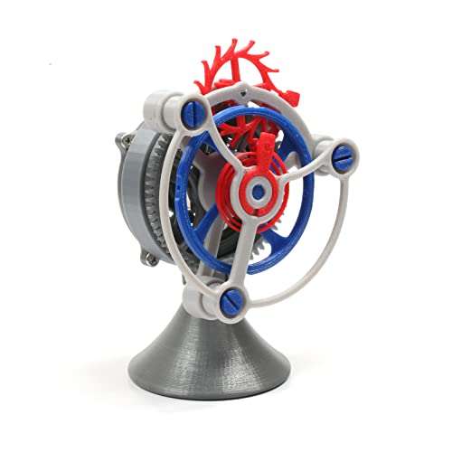 MagicTech 3D Printing Flywheel Model Material DIY Handicraft Mechanical Clock Imitation Toy JY08 - size: 2.7 x 1.8 x 3.9 Inch
