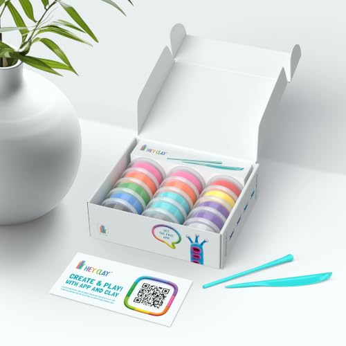 HEY CLAY Aliens Air Dry Clay Kit for Kids Modeling Set for Children Age 3+ - color: Aliens