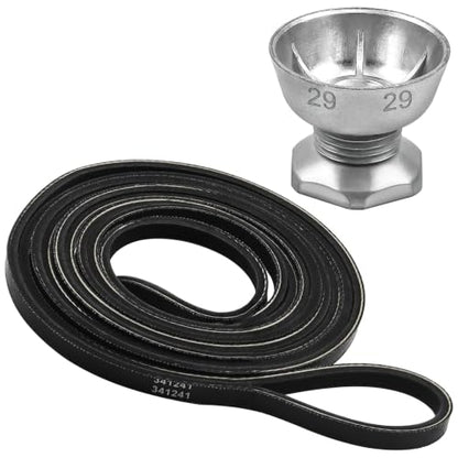 8066184 Dryer Motor Pulley & 341241 Dryer Drum Belt