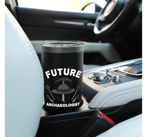 Cool Archaeology For Men Women Kids Archaeologist Students Stainless Steel Insulated Tumbler - color: Black