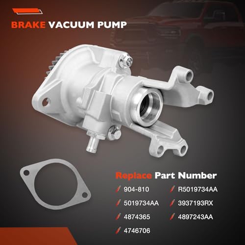 904-810 Gear-Driven Mechanical Vacuum Pump | Compatible with 1994-2002 Dodge Ram 2500/3500 5.9L Cummins Diesel | Replaces Part Number 5019734AA, 4874365, 4746706, R5019734AA, 3937193RX
