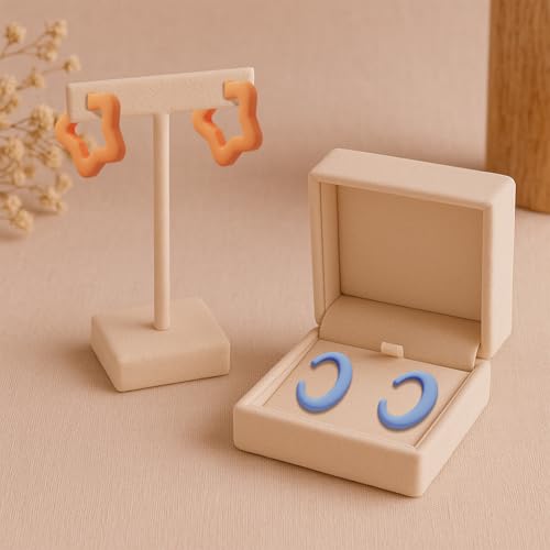 Polymer Clay Cutters - 15 Shapes Jewelry Earrings Cutter, Polymer Clay Cutters for Jewelry, Earring Making Kit with Storage Box - style: C-shaped (15 pcs)