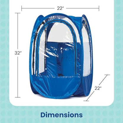 WeatherPod® StadiumPod™ 1-Person Wearable Upper Body Pop-Up Pod - color: Royal Blue