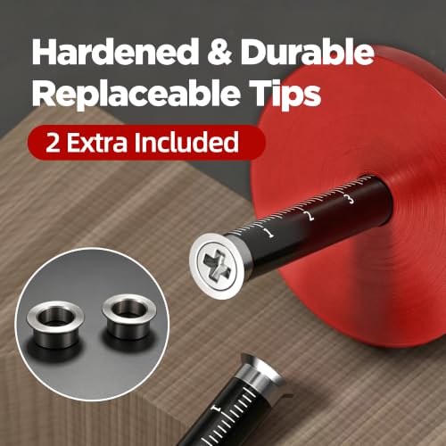 3Sets Wheel Marking Gauge with 2 Extra Replacement Blades,Micro-Adjustable Woodworking Scribe Tool, Aluminum Alloy Mortise Gauge with Metric/Imperial Scale for Carpentry Joinery(LPWG_B-01)