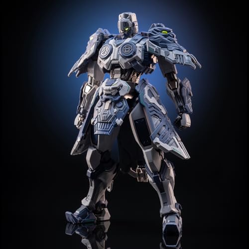 Pipigirl Moshow Assembly Free Mech Action Figure, Chang an Guard Mecha Traffic Police, Alloy Joints, 6.3 inch Collectible Mecha Kits - color: Jing02