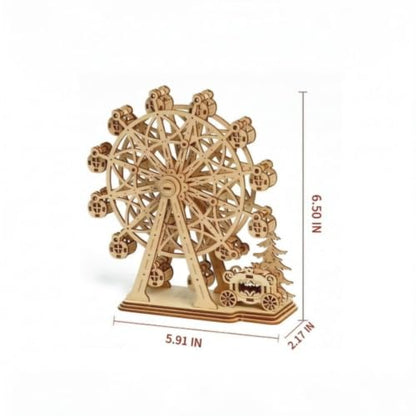 3D Wooden Puzzles for Adults: DIY Ferris Wheel Model Kit - color: Ferris Wheel