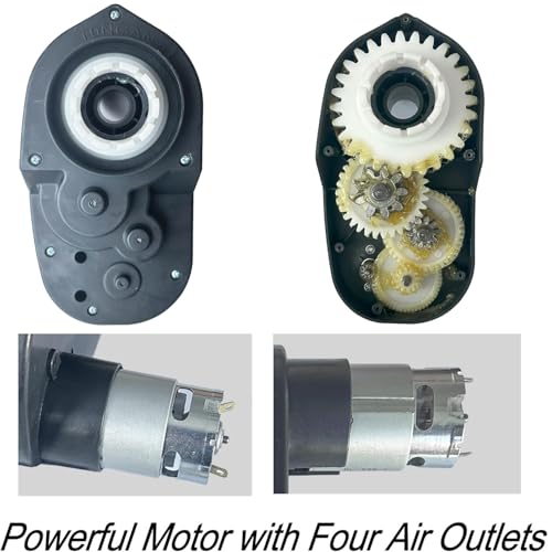 Power Wheels 12V RS550 40000RPM High Speed Powerful Gearbox Drive Motor Upgrade for Kids Ride on Mltoys Replacement Parts for Ford f150/Fisher Price/Kawasaki Kfx/Phantom