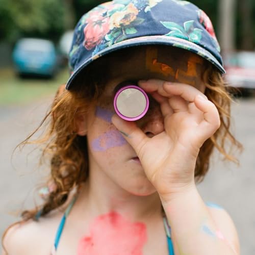 VOSAREA 6pcs Kaleidoscope Lens Kit Multifaceted Prism Lens Parts for Toy Making DIY Crafts Replacement and Upgrade for Homemade Kaleidoscope Projects 1.69 X 1.69 X 0.39 in