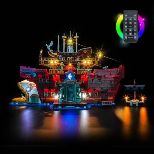 Upgraded Led Light Kit Compatible with Lego Star Wars The Baratie Floating Restaurant Building Set, RC Version Compatible with Lego 75640 (Model Not Included)
