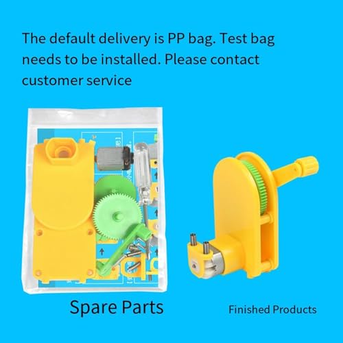 Portable Hand Cranked Power Generator Handheld Crank Generator Science Experiments STEM Building Toy for Student Teen ABS Plastic