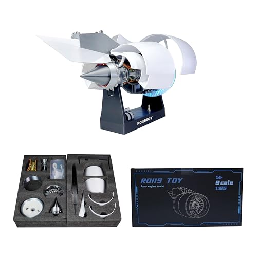 TR-900 Large Scale Turbofan Engine Building Kit High Complexity Abundant Parts Hyper Realistic Assembly Gift for Aerospace Enthusiasts Kids Adults (DIY KIT-Prime) - style: Complete TR900 DIY KIT