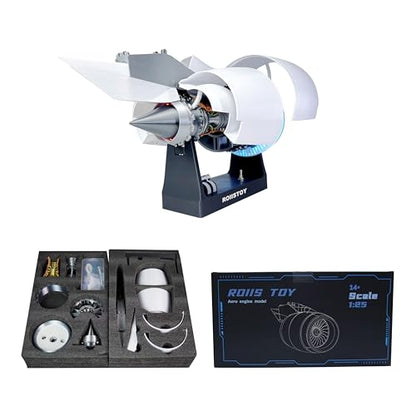 TR-900 Large Scale Turbofan Engine Building Kit High Complexity Abundant Parts Hyper Realistic Assembly Gift for Aerospace Enthusiasts Kids Adults (DIY KIT-Prime) - style: Complete TR900 DIY KIT