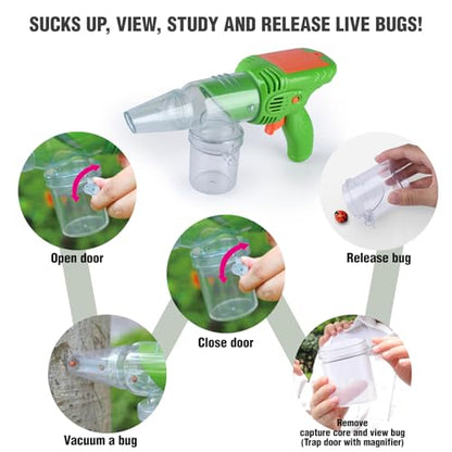 PLAY Bug Catcher Kit for Kids, Bugs Toys for Kids 3-5, Bug Vacuum Catching Kit, Critter Keeper Habitat, Insect Collection Terrarium, Summer Outside Toys for Toddlers 1-3 4 5 6 7 8+ Boys Gift