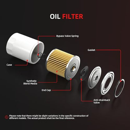 Maintenance Filter Kit for Kubota K008 & K008-3 Excavator with D722 Engine