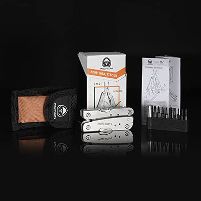ROXON M2 14-in-1 Mini Multitool with Folding Scissors & 9pc Bits Set