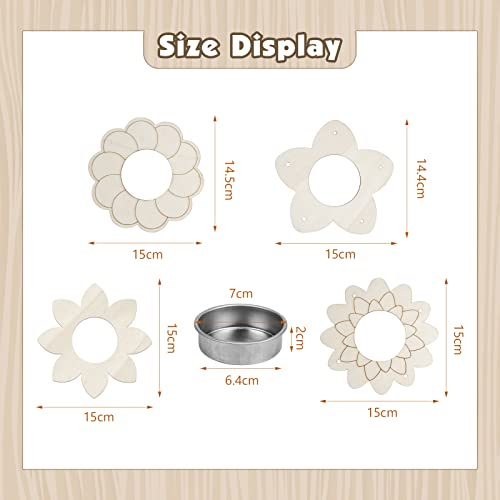 Fennoral 4 Pack DIY Wooden Bird Feeder Craft Kit for Kids - color: Bird Feeder